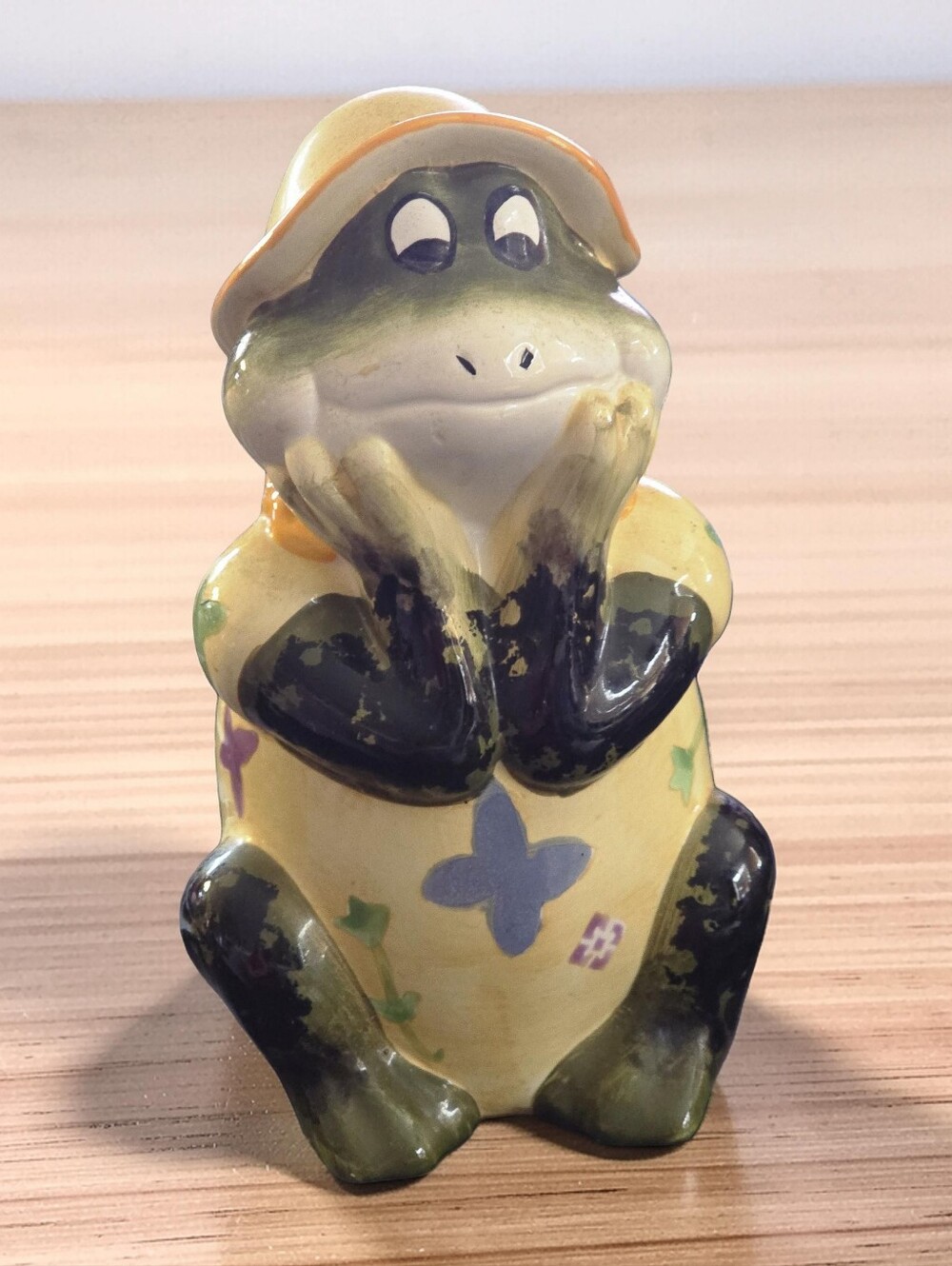 Frog Piggy Bank - Vintage 8"